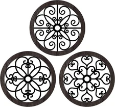 Blulu 3 Pieces Thicken Rustic Wall Decor Farmhouse Art Classic Style 