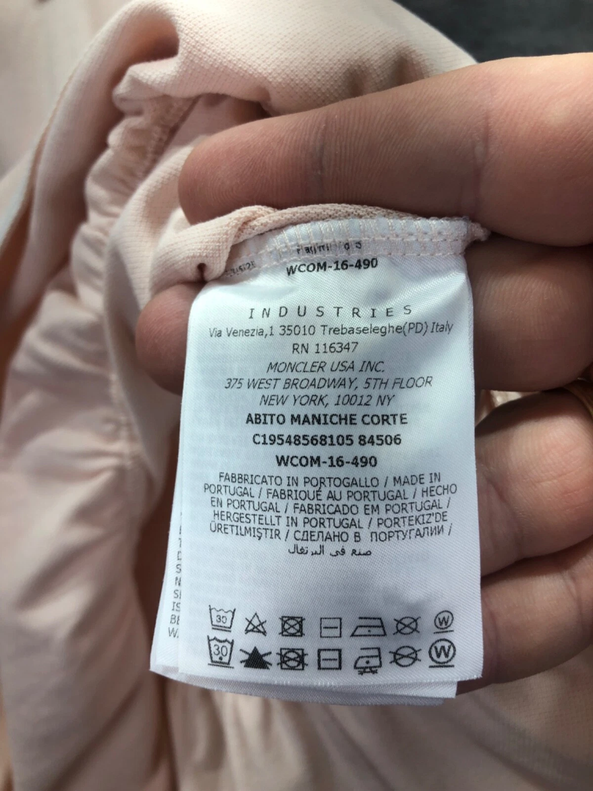 POLO ABITO MONCLER ENFANT TAGLIA 10 ANNI