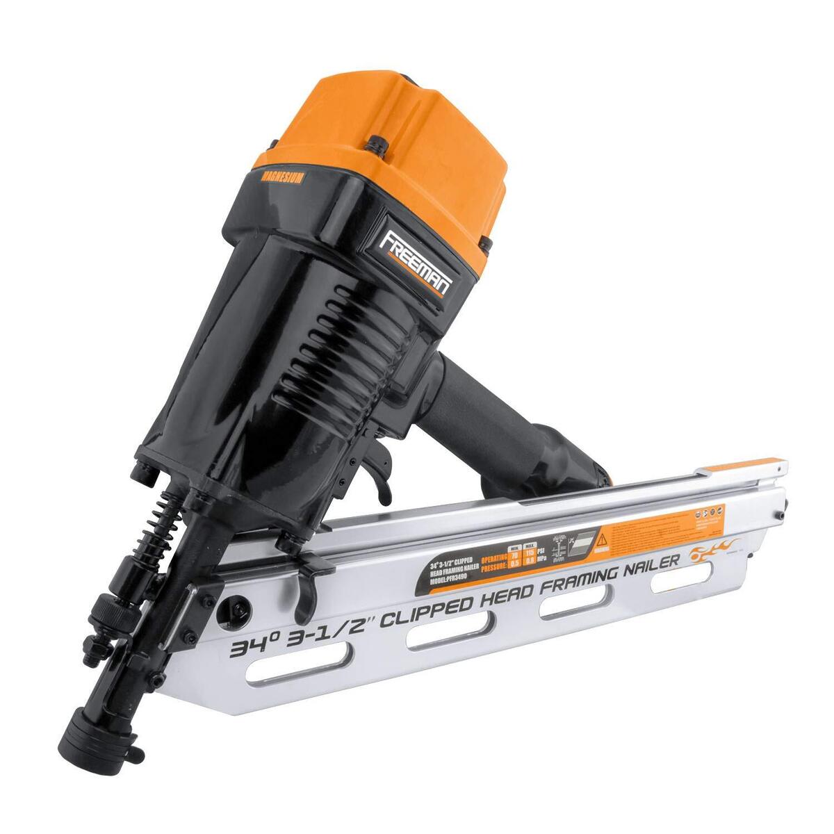34-Degree Corded Pneumatic Clipped Head Framing Nailer 34-Degree Corded Pneumatic Clipped Head Framing Nailer