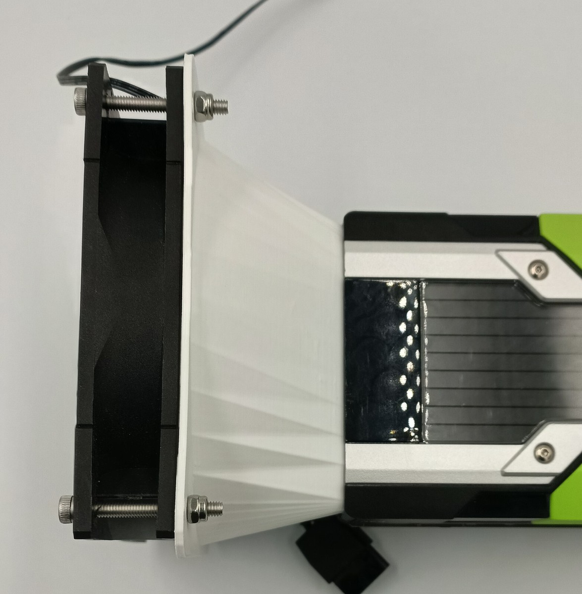Nvidia Tesla P40 P100 V100 K80 M40 Blower Fan Adapter Kit - Fits