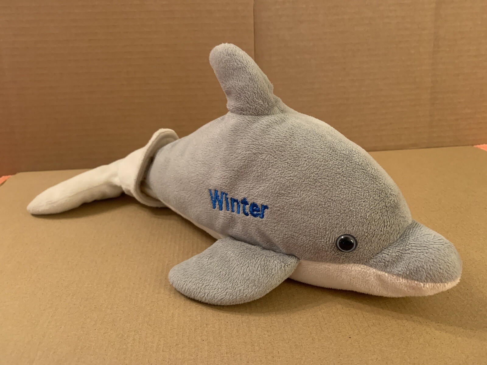 winter dolphin plush