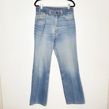 Men's Vintage Levi's Orange Tab Size 30x30 Bootleg Creased Front