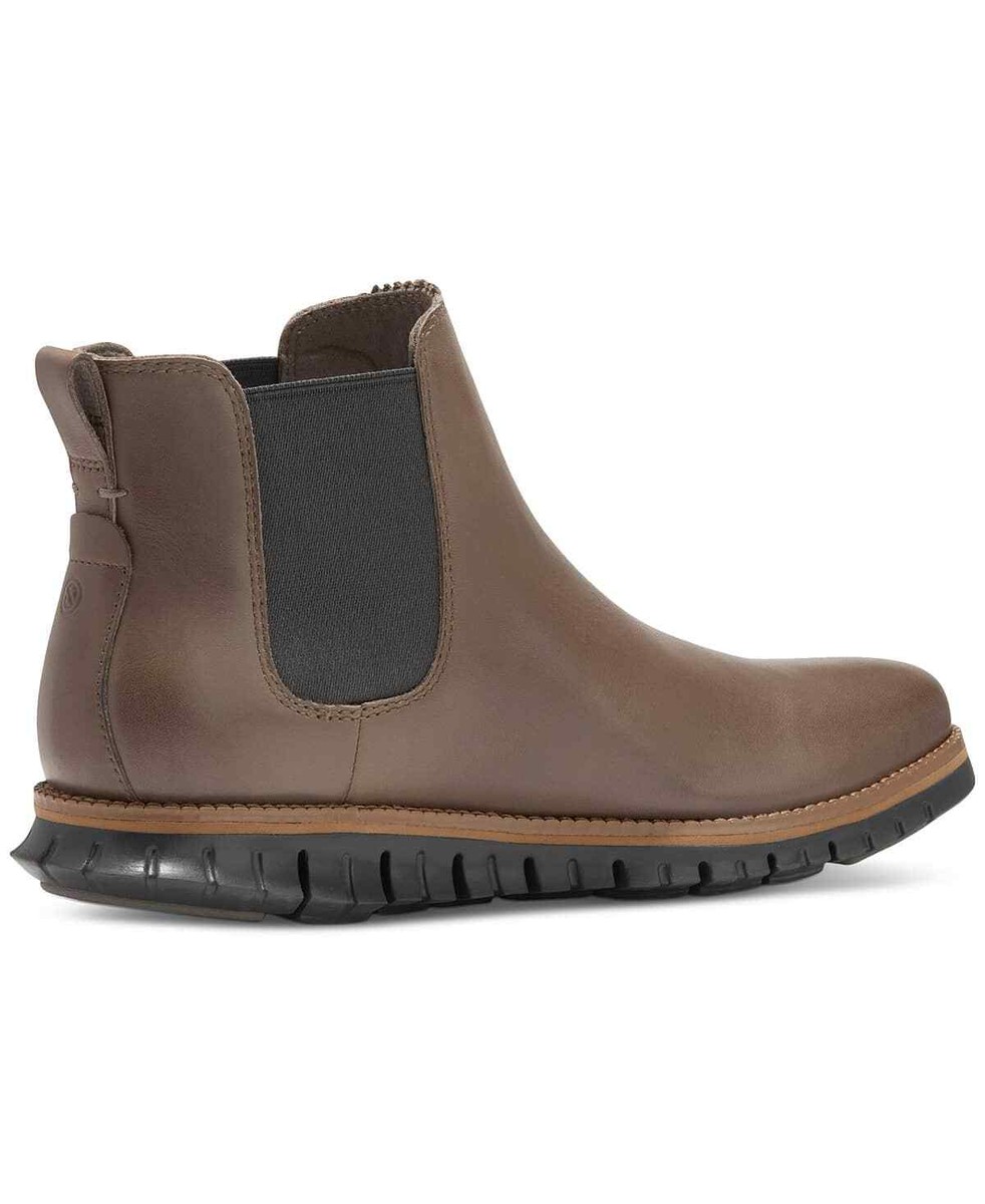 Cole Haan Men's Brown Leather ZERØGRAND Waterproof Chelsea Cole Haan Men's Brown Leather ZERØGRAND Waterproof Chelsea