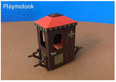 Palanquin pour dioramas, roi, reine... compatible playmobil