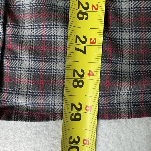 Patagonia Flannel Shirt Men's L Double Flap Pockets Gray Red Plaid Outdoors - Picture 9 of 9