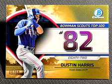 2023 Bowman Chrome GOLD REF BOWMAN SCOUTS TOP 100 #82 Dustin Harris 45/50