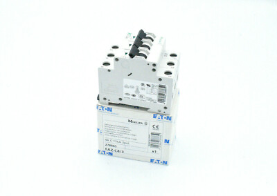 Eaton Moeller FAZ-C4/3 Leitungsschutzschalter 278865 Schutzschalter 3pol 4 A 