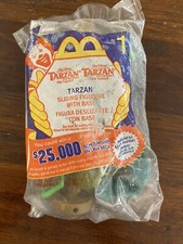 McDonalds Disney Tarzan Happy Meal Toy 1 New In Plastic But Has Wear - 2000