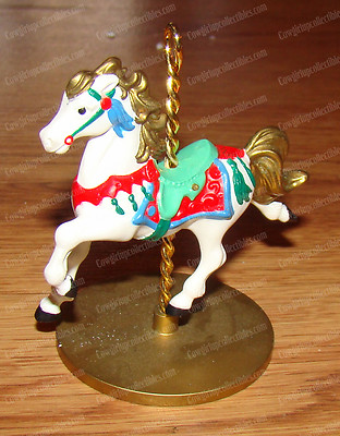 Hallmark Carousel Horse Series - SNOW Ornament (XPR9719) 1989