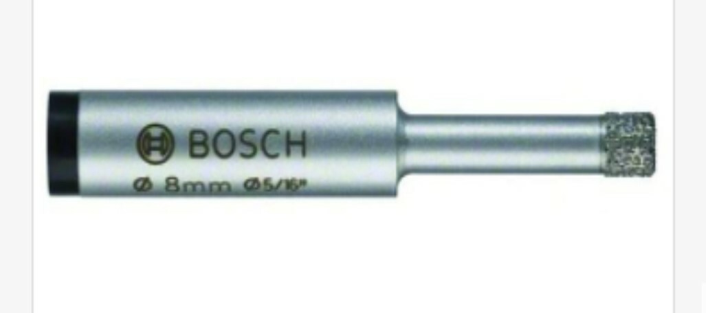 BOSCH - PUNTE DIAMANTATA A SECCO BEST FOR CERAMIC - 8MM