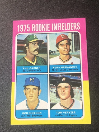 1975 Topps Infielders Phil Garner Keith Hernandez Bob Sheldon #623 Rookie RC