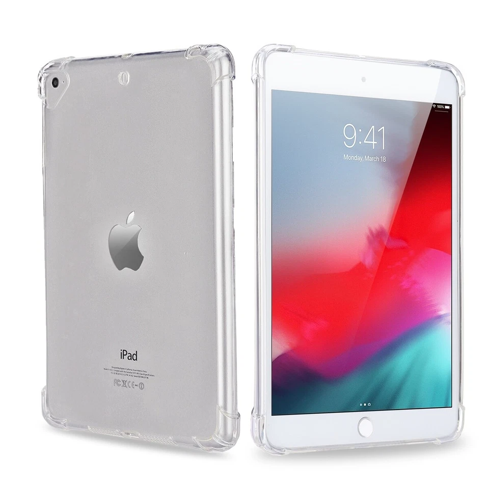 For iPad Mini 4/5th 7.9" Anti-Guard Corners Slim TPU Bumper Case+Tempered Glass - Image 4 of 4