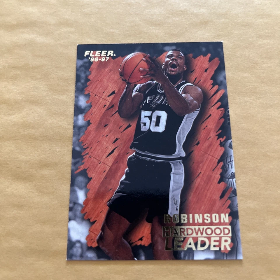 1996 1997 Fleer David Robinson Hardwood Leader Free Shipping - Image 2 of 3
