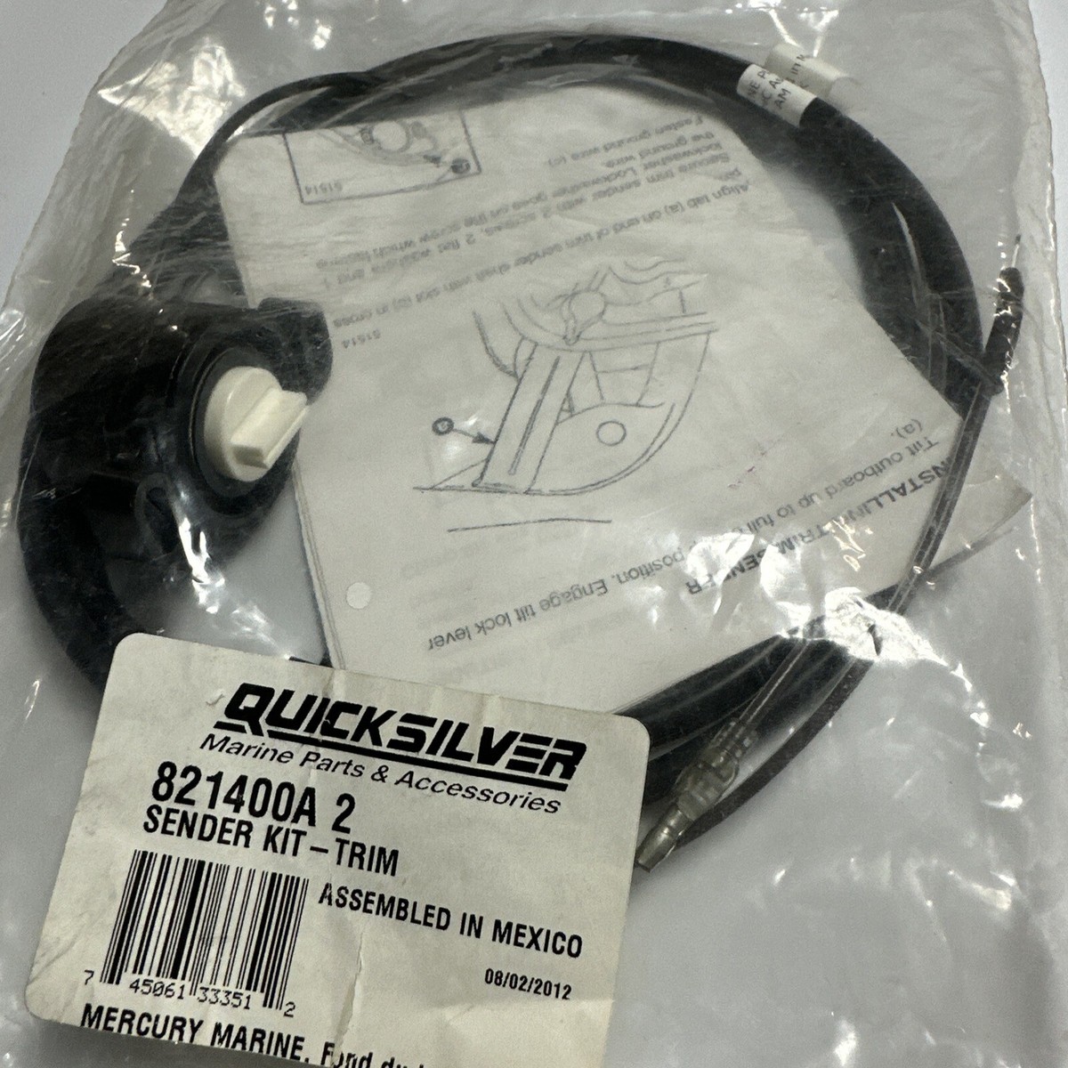 トマリ　トリガー Mercury Quicksilver New OEM Trim sender Sensor Kit 8M0074845