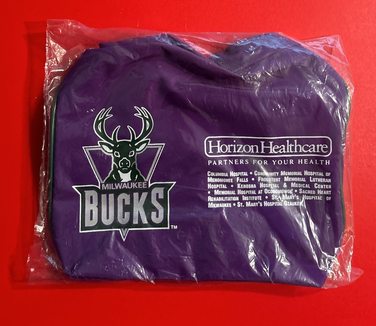 1990's MILWAUKEE BUCKS Small Bag Case NBA Basketball SGA Vintage