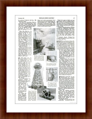 Nikola Tesla Blast of "Unknown Origin" Scraps Wardenclyffe Tower Photo Wall Art - 第 1/1 張圖片