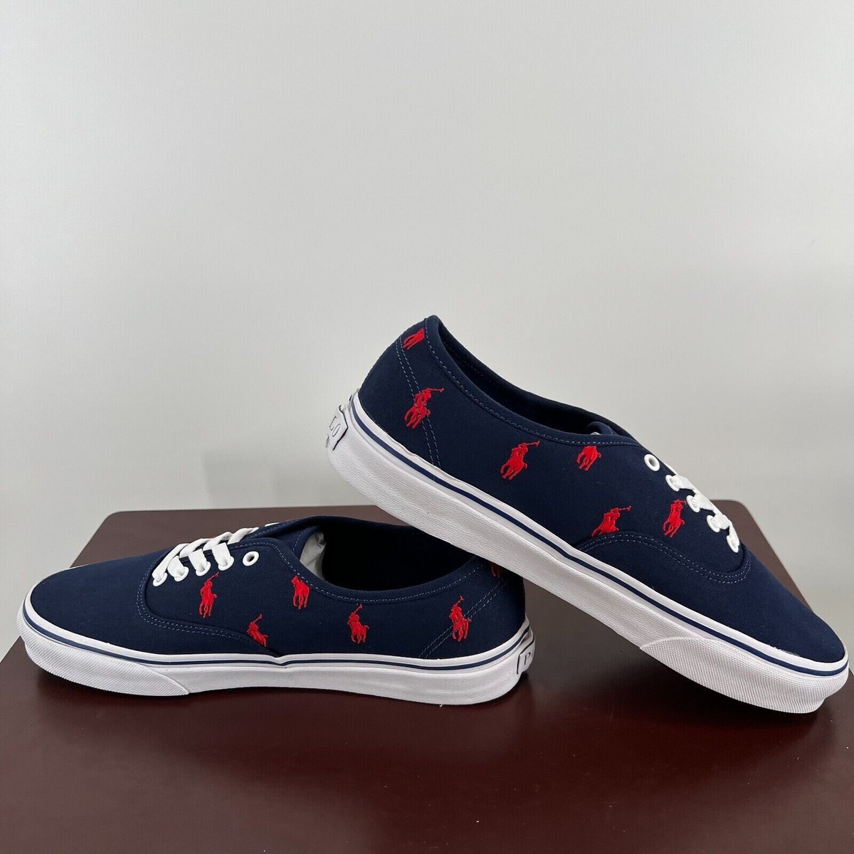 POLO RALPH LAUREN KEATON MONOGRAM POLY LACE-UP MEN SNEAKERS  display picture 1