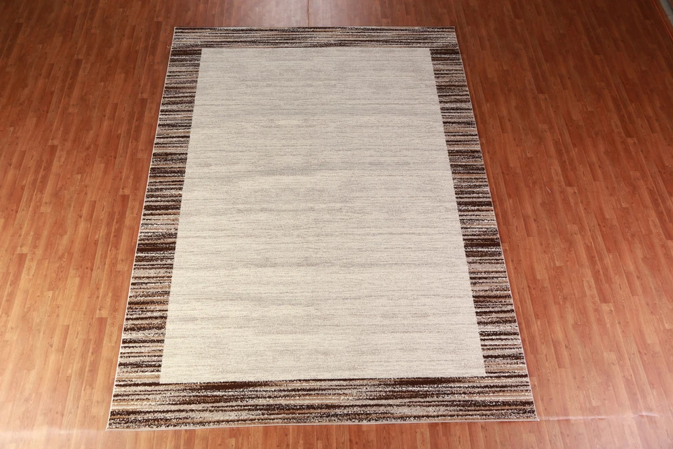 Turkish Floral Beige 9x12 ft Transitional Rug Soft Pile Carpet - Image 3 of 4