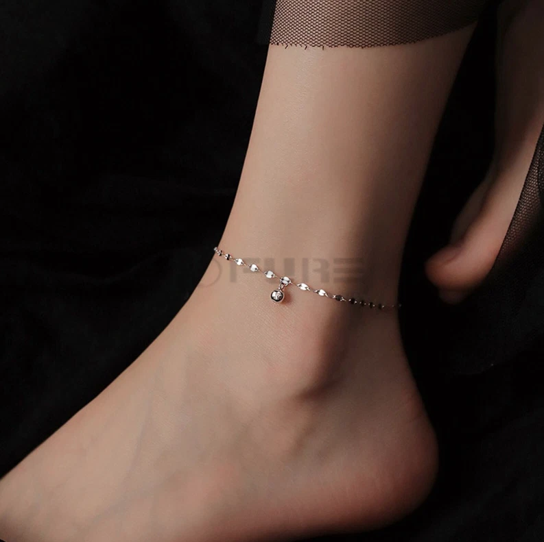 Silver chain hotsell anklet