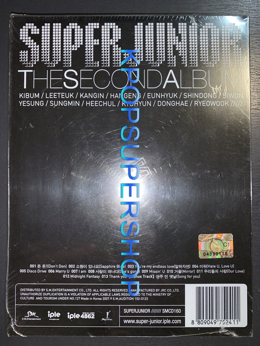 Super Junior 2nd Album Don't Don CD Photobook Member Cover New