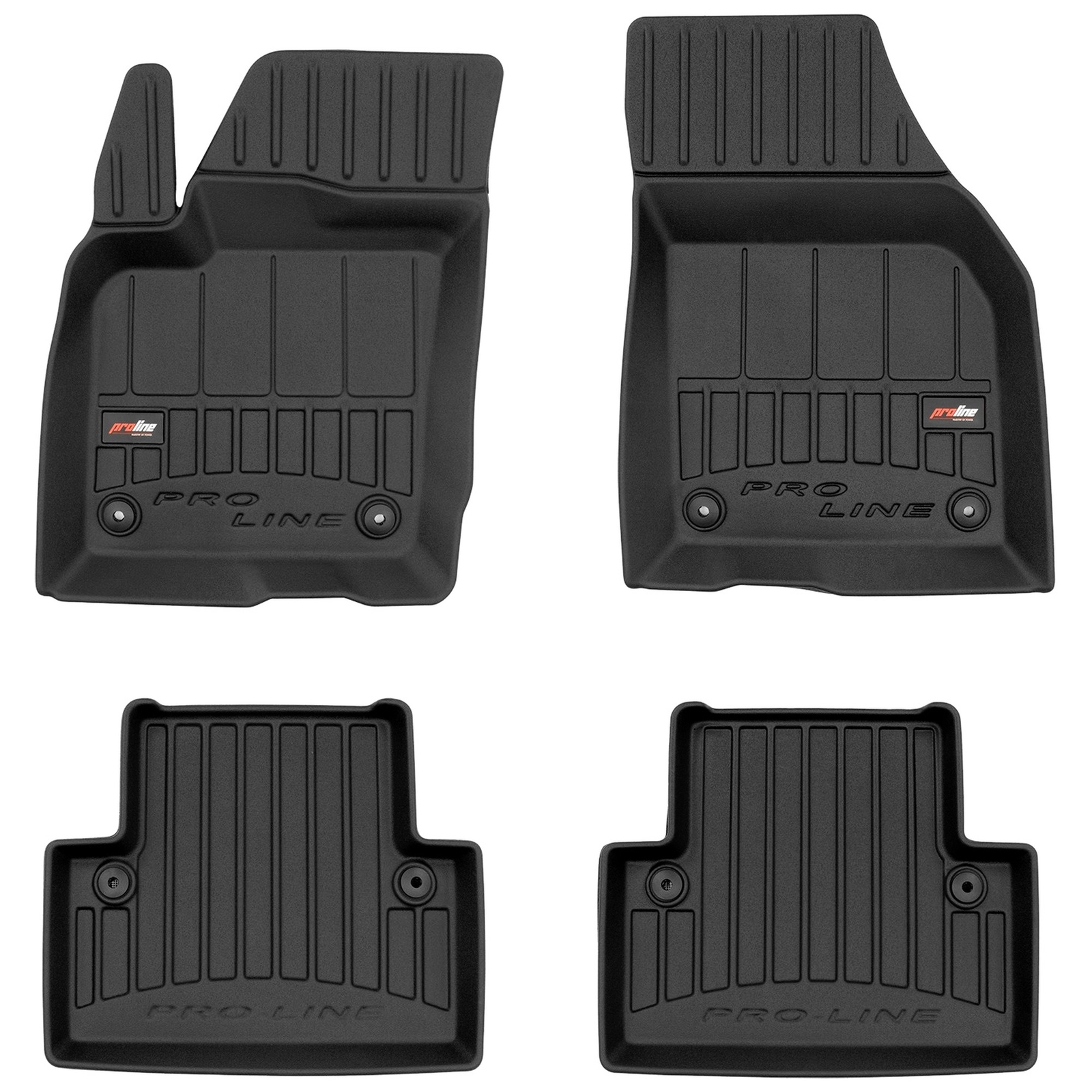 Tapis de sol TPE Frogum Pro-Line étanches et anti-dérapants pour habitacle de Volvo V50