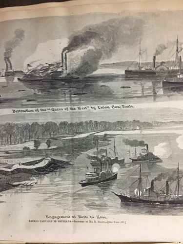 Thomas Nast Cavalry Attack-Virginia Raid 1863-Civil War Louisiana Butte la Rose - Picture 8 of 14