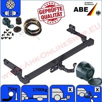 Ahk ES13 FüR Nissan Primera W11 Kombi 1998-02 AnhäNgerkupplung + E-Satz Komplett