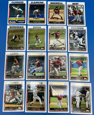 2005 Topps Houston Astros Team Set (22 cards) Clemens Bagwell Biggio Kent MT