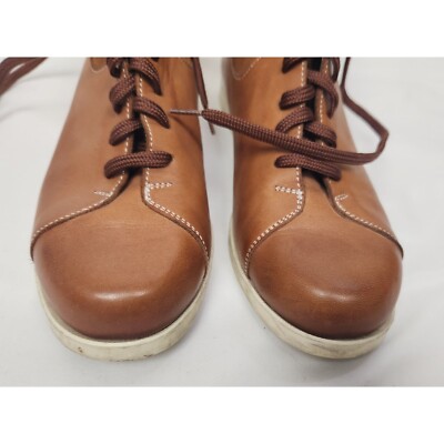 Helm Men\'s Sz. 38.5 Brown Leather & Suede Dash Sneaker Lace Up Boots Helm Men main image 2