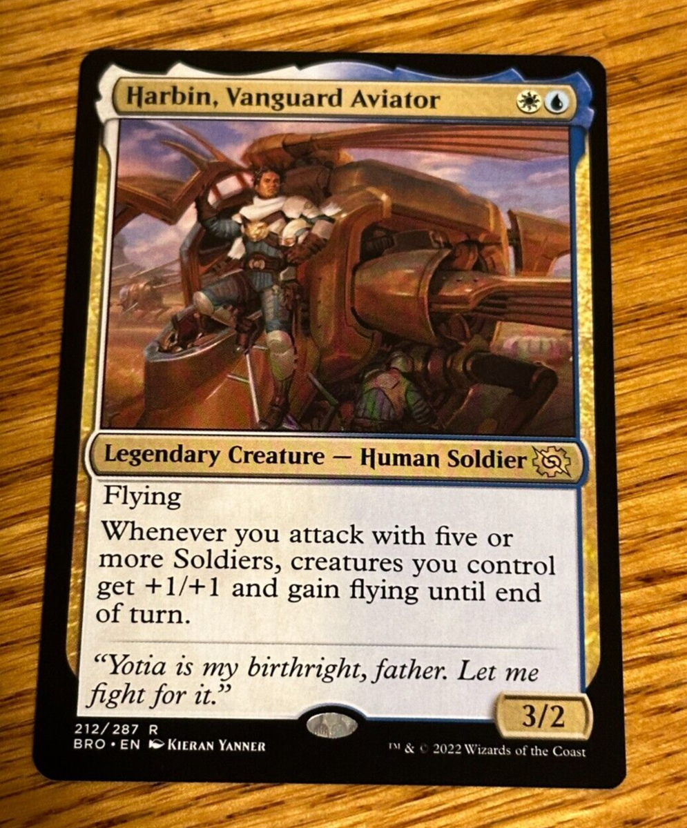 mtg brothers war most valuable cards MTG The Brothers' War, Harbin Vanguard Aviator