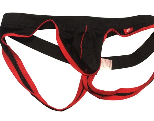 Karen Space Mesh Jockstrap *Blue & Red* XL *Panties**Gay*Open Rear*Sexy*New - Picture 6 of 7