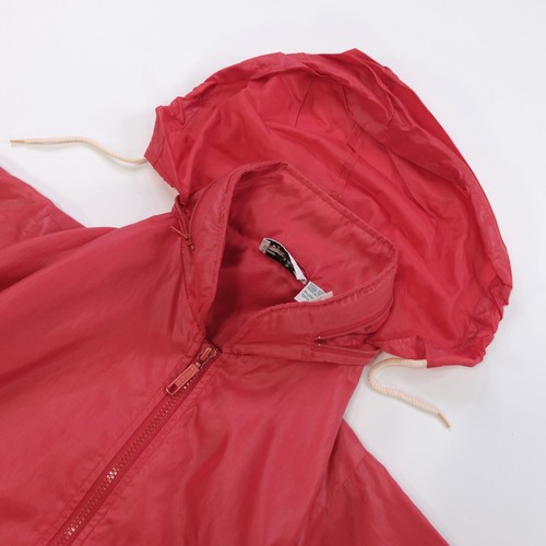 Rare Vintage LACOSTE Club Full Zip Windbreaker Bomber Nylon Jacket 80s 90s Red L - Picture 9 of 14