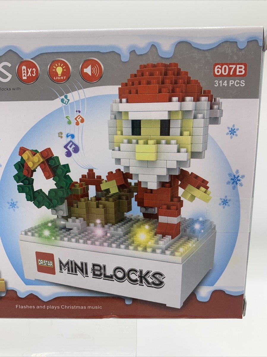 Star Mini Blocks Santa Claus￼￼ Building Blocks Lights and