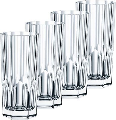 Nachtmann Aspen 11 oz. Long Drink Glass, Set of 4, Fine Bavarian Crystal Glass