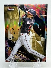 CJ Abrams 2024 Topps Finest Base Uncommon Gold Refractor 20/25 - Nationals