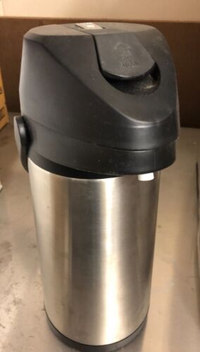 AdCraft gebürsteter Edelstahl Vakuum Luftkanne Kaffee Getränkespender 1,5 L - Bild 1 von 4