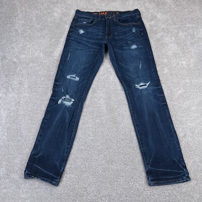 Urban Pipeline Jeans Mens 29x30 Blue Slim Fit Distressed MaxFlex