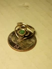 Vintage Turquoise Flower  Sterling Silver Size 4 Native American Unmarked