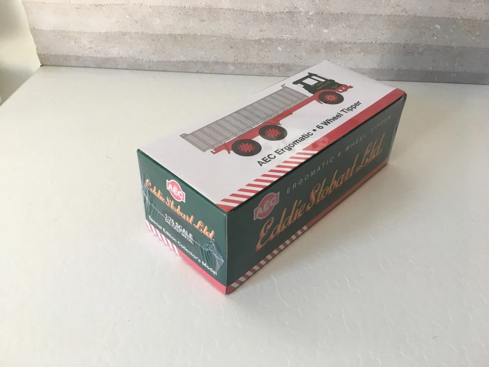 AEC ERGOMATIC EDDIE STOBART 6 WHEEL TIPPER TRUCK 1:76 SCALE CAMION TRUCK metallo - Immagine 4 di 4