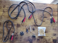 Hosa, Cable Matters-Lot of Audio/Instrument Cables and Adapters-Most never used