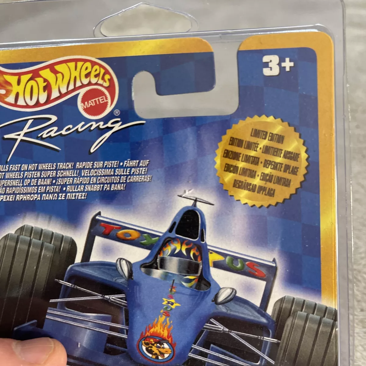 2001 HOT WHEELS LIMITED EDITION TOYS R US GP 2000 RACE CAR BLUE F1