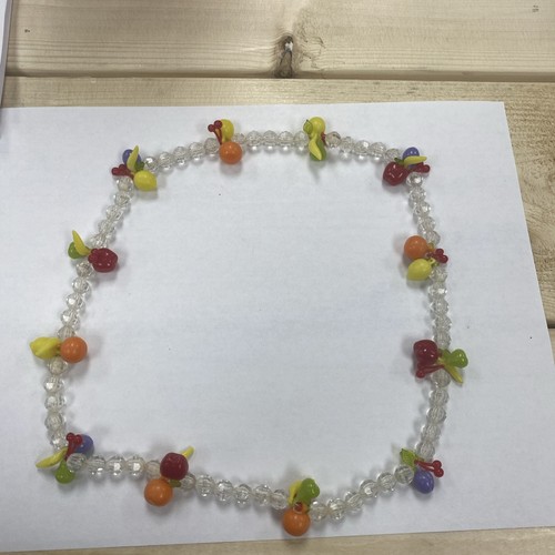 Vintage Fruit Salad Plastic Necklace