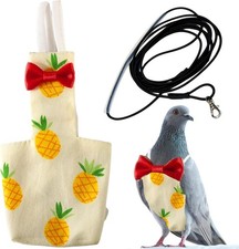 Birds Pigeon Diaper Pants Harness and Leash, Bird Diapers for Pigeons and Lea...