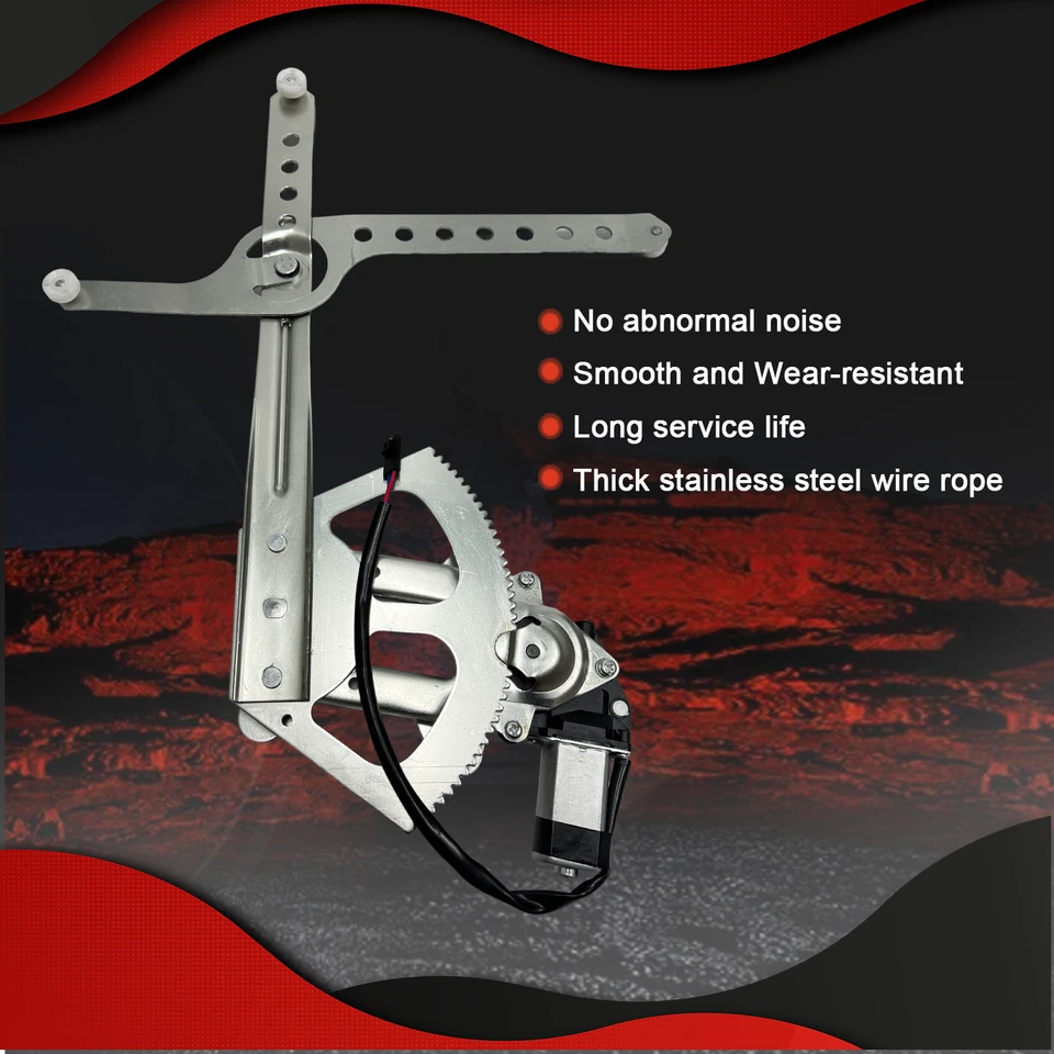 Front Left Power Window Regulator W/ Motor Fit 1988-2000 Chevy GMC K3500 C2500 - Image 4 of 4