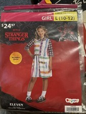 Stranger Things Girls Eleven Season 4 Halloween Costume - 10-12 Large 2753
