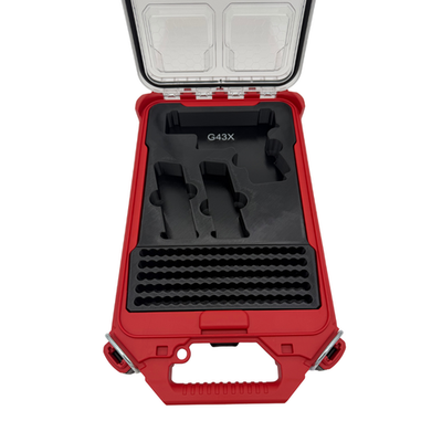 Glock 43X Insert for Milwaukee Packout – Holds 2 Mags + 95 Rounds