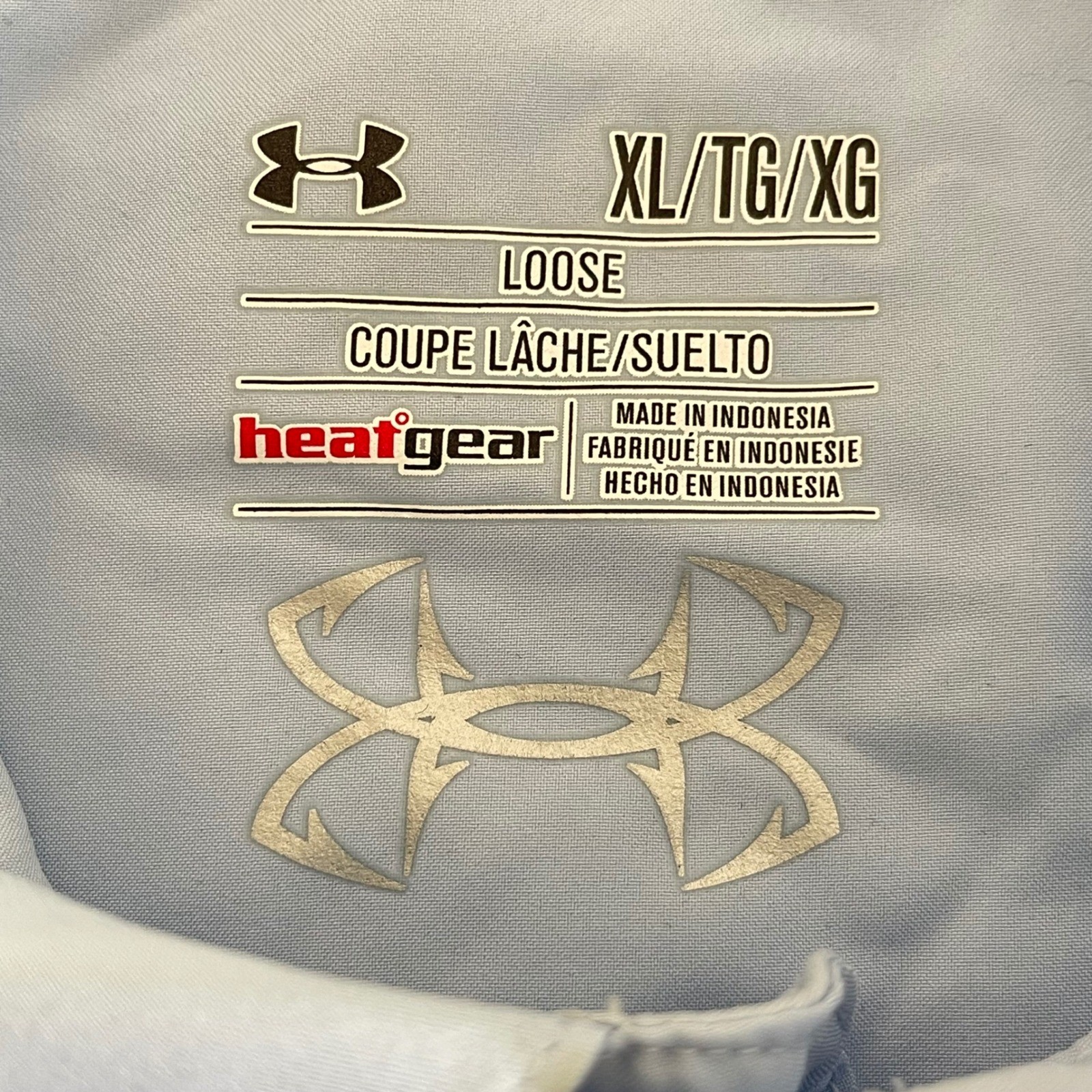 Under Armour HeatGear Vented Fishing Long Sleeve Button Up Shirt Mens XL Blue thumbnail 6