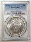 1902 Morgan Silver Dollar PCGS MS63