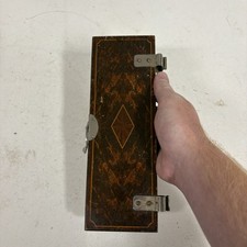 VINTAGE 1930s wooden ACME tie press men's dressing room prop BH