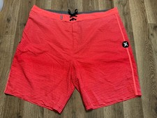 Hurley Shorts, Men's Size 42, Orange, Swim Trunks, Tie Waist